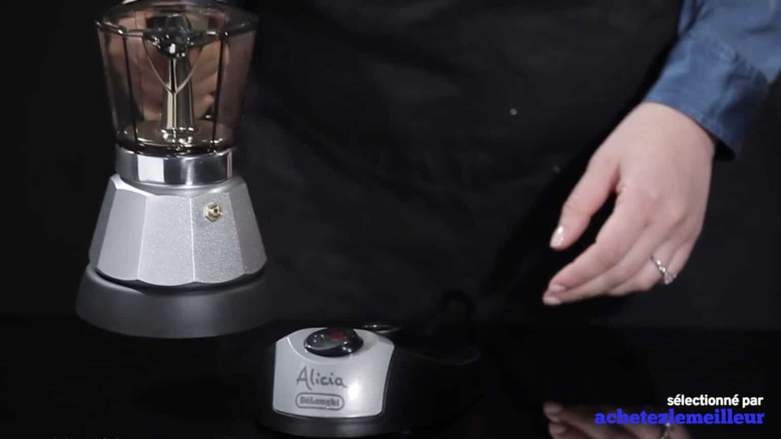 De'Longhi Alicia PLUS EMKP 21.B Macchina da Caffè per Moka - Nera/Argenta for sa