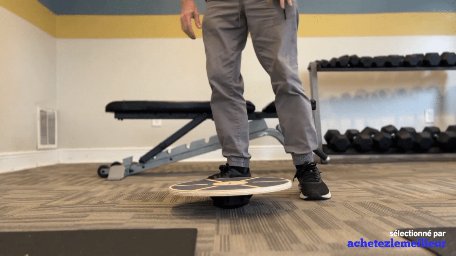 Planche D’Équilibre Portable 30,5 Cm Avec Picots De Massage – Qianly – Idéale Pour Danse, Bureau Et Fitness, Améliore La Souplesse