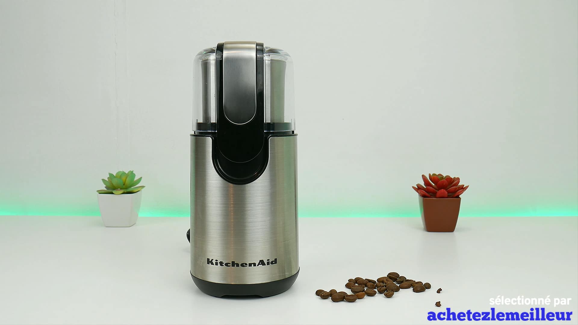 Moulin à café 340g 240w pomme d'amour Kitchenaid 5kcg8433eca-1 | fnac Belgique