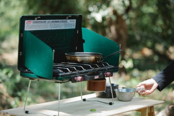 Réchaud De Camping à Pétrole 8 Mèches Vert Extérieur Randonnée Pic-nic