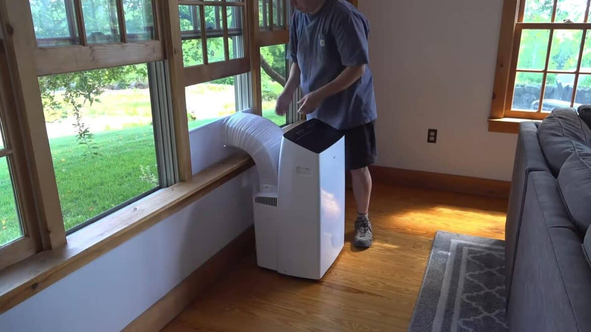 climatiseur portatif double tuyau installation