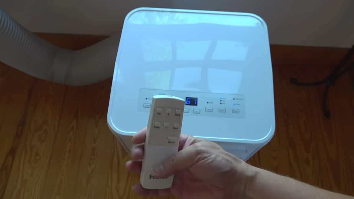climatiseur portatif simple tuyau telecommande