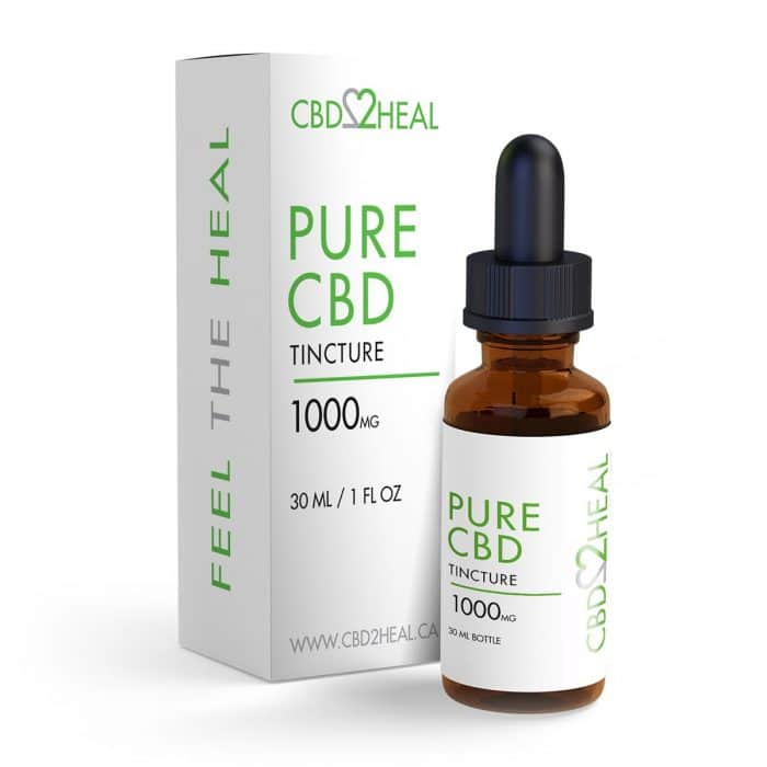 CBD2Heal Pure CBD Oil Tincture 2 000 mg