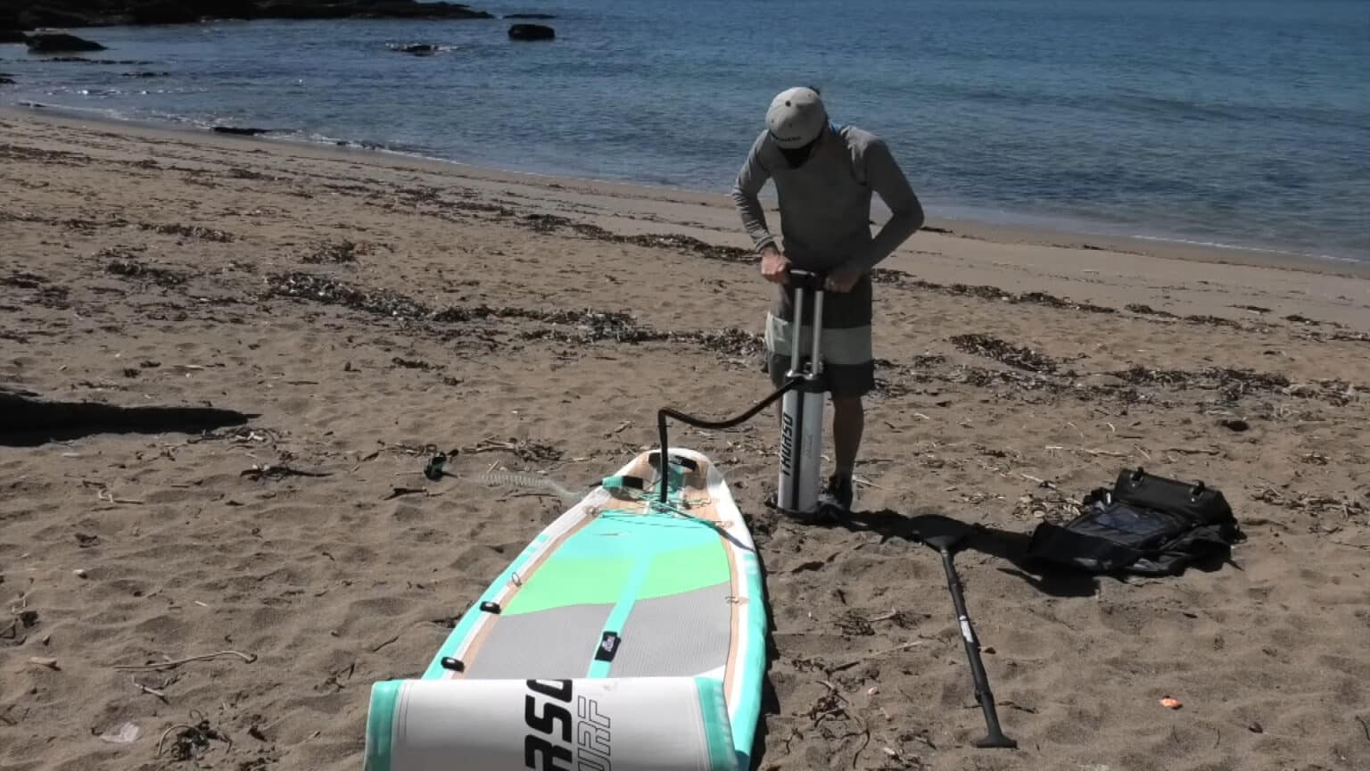 Pompe à Main Double Action Abahub Pour SUP – Manomètre, Buse Multifonction, Durable