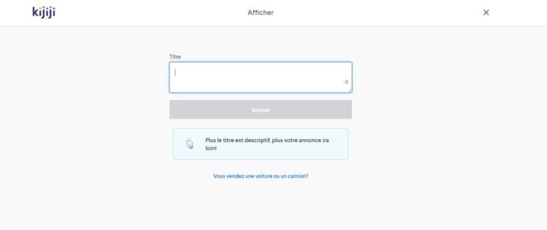 comment vendre sur kijiji