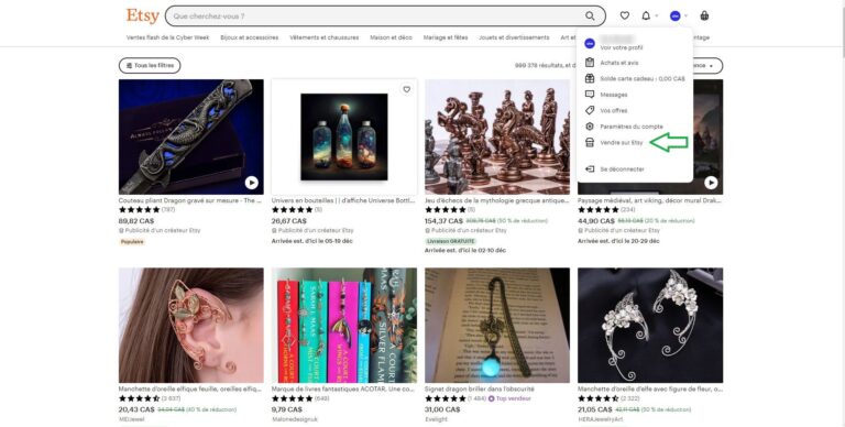 vendre sur etsy