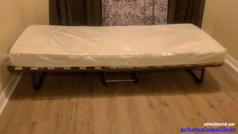 Giantex - Rollaway Folding Bed with 4 Inch Mattress (bois)
