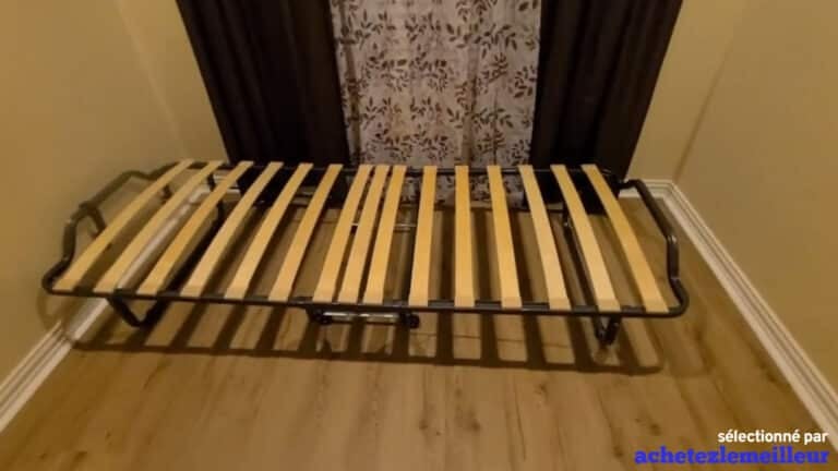 Giantex Rollaway Folding Bed with 4 Inch Mattress (bois)