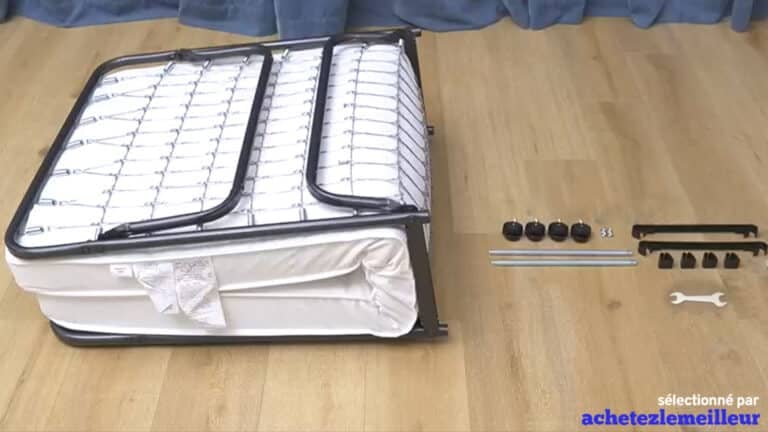 Giantex Rollaway Folding Bed with 4 Inch Mattress (métal)
