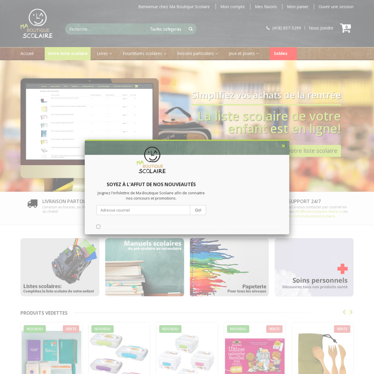 Articles scolaires, papeterie et matériel didactique _ Ma Boutique Scolaire
