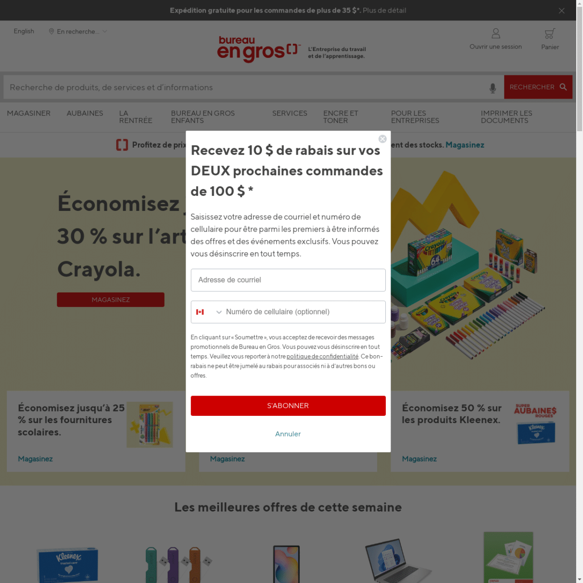 Bureauengros.com_ Livraison le lendemain, pour toutes les commandes