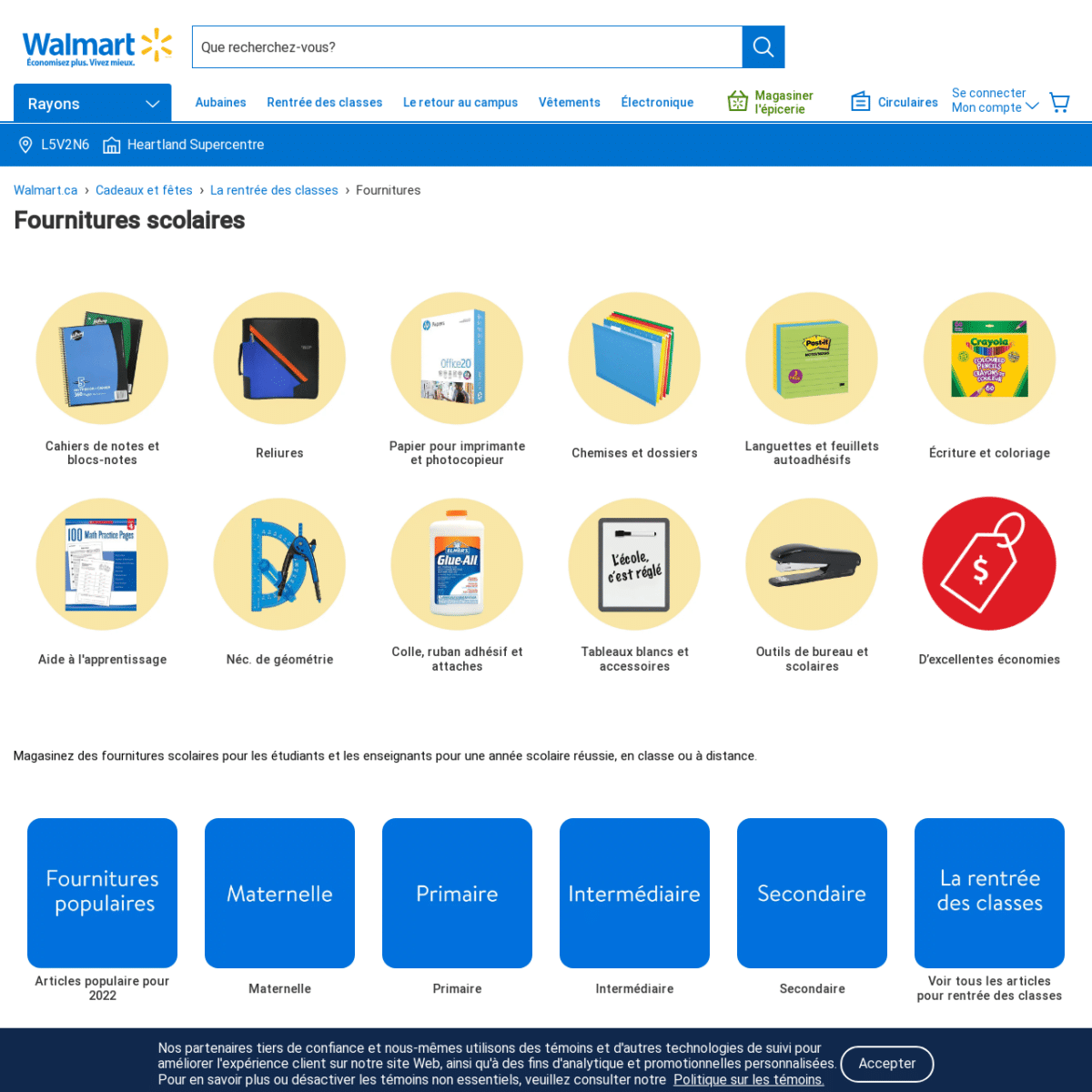 Fournitures pour la rentrée des classes _ Walmart Canada