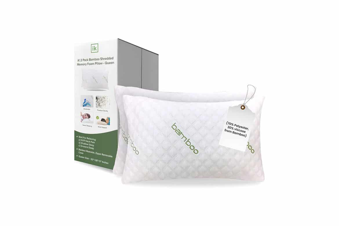 Ik - Sleepsia Bamboo Shredded Memory Foam Pillow