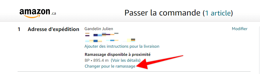 amazon - ramassage