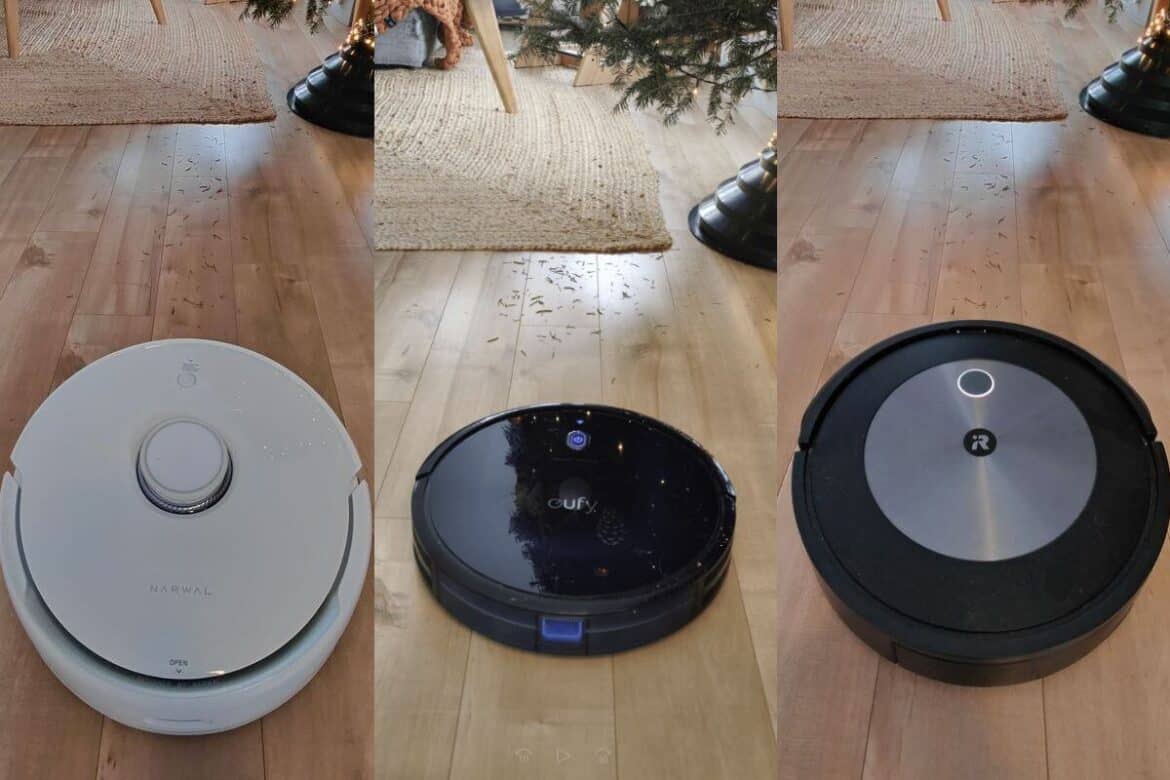 aspirateur robot test aiguilles de sapin