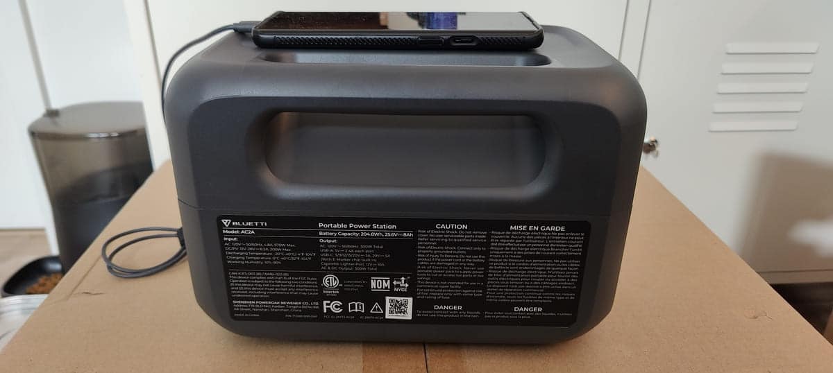 BLUETTI AC2A - test achetezlemeilleur